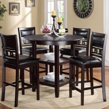Gia Ebony Counter Dining Set
