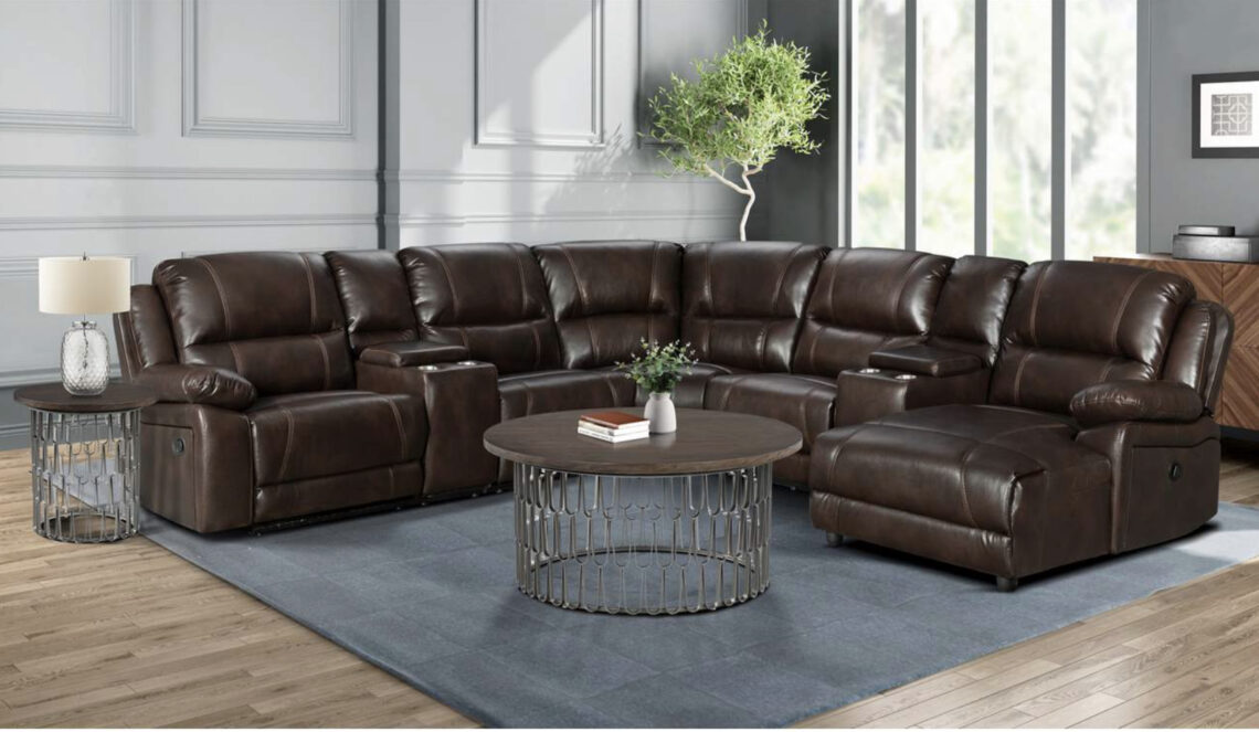 Brenham Reclining Sectional W/Chaise Lott Furniture Company