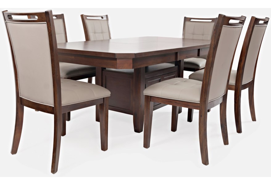 Manchester 7pc Dining Collection (Merlot) Lott Furniture Company
