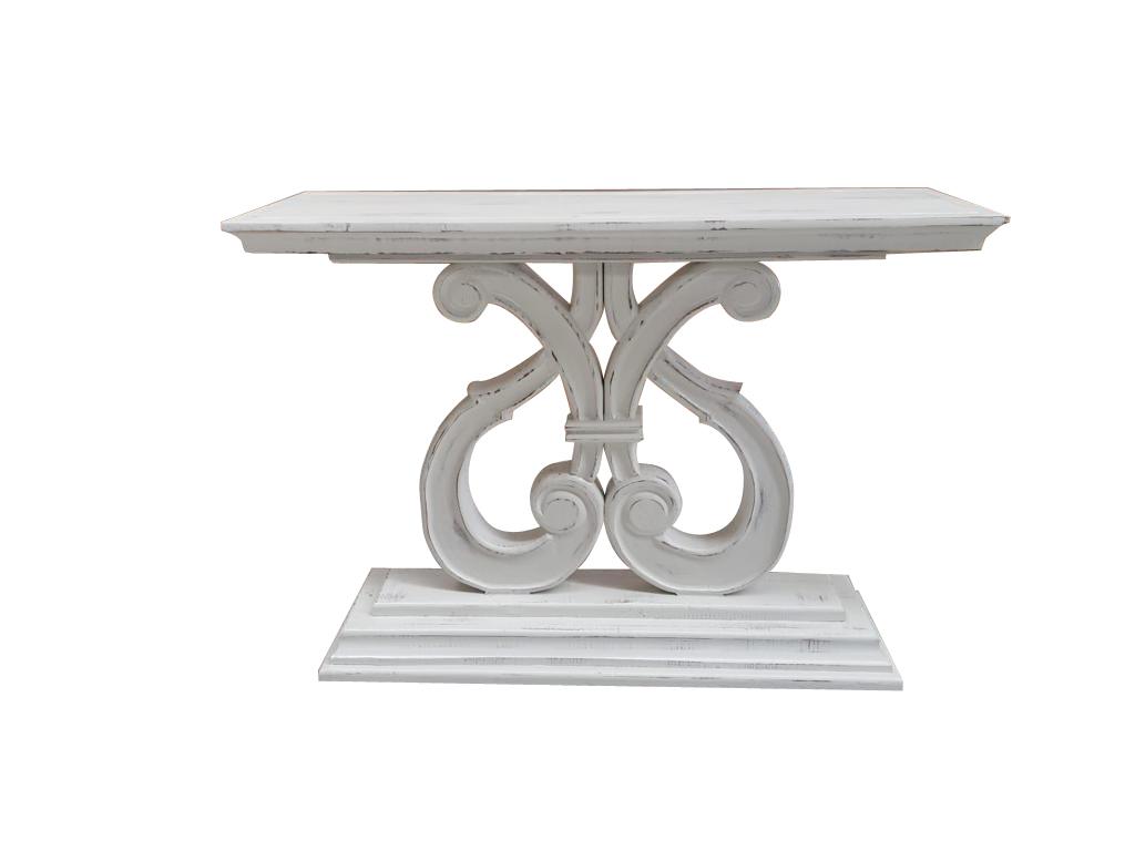 Harp Entry Table-Pure White