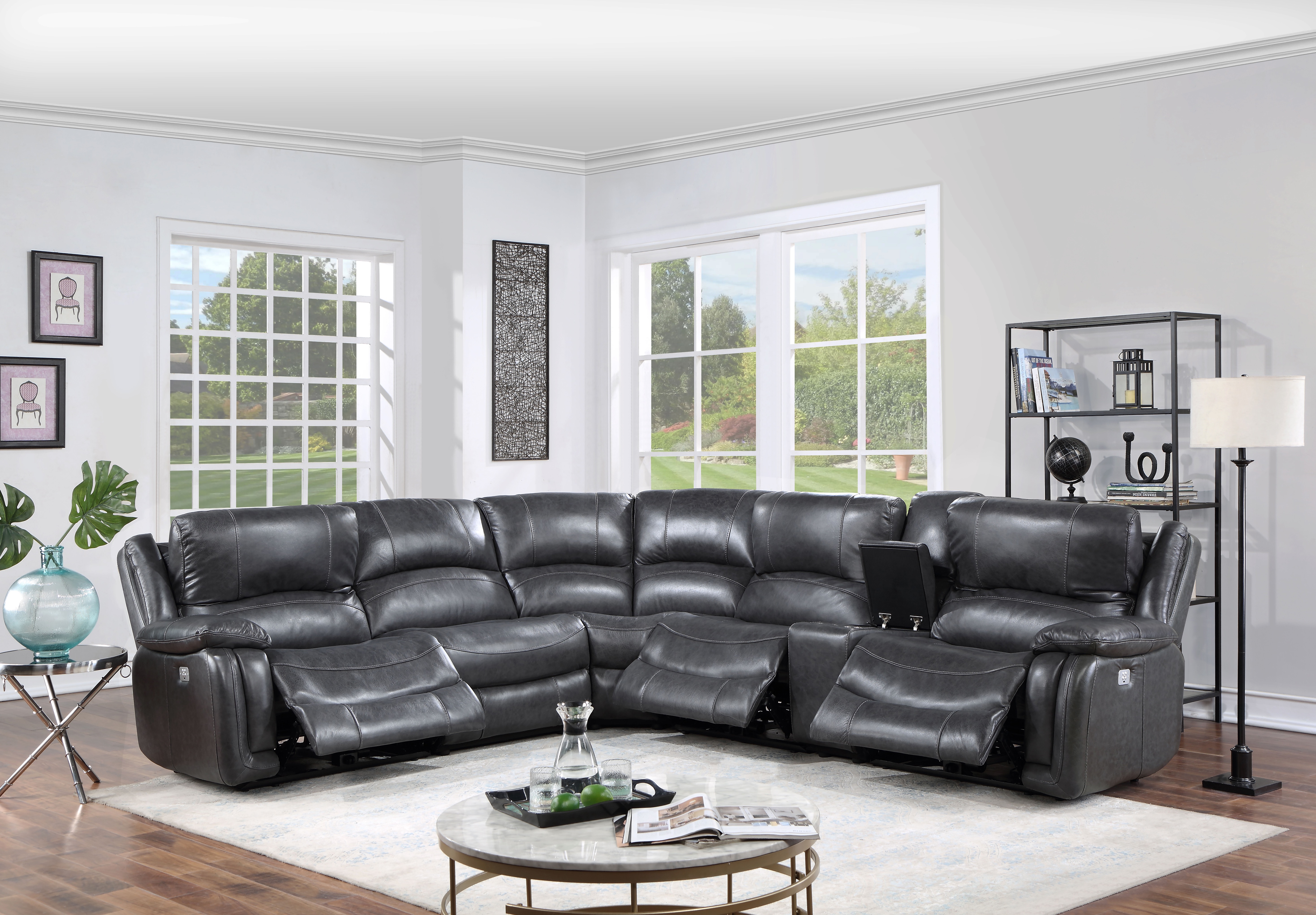 Denver 6pc Sectional (Gray)