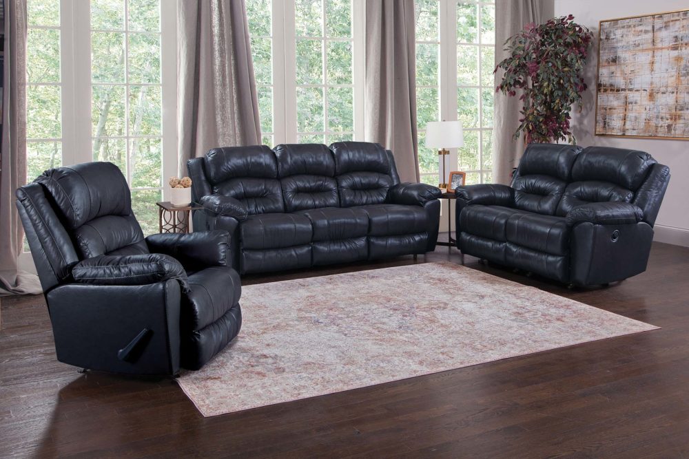 Bellamy Italian Leather Reclining Collection- Antigua Notte