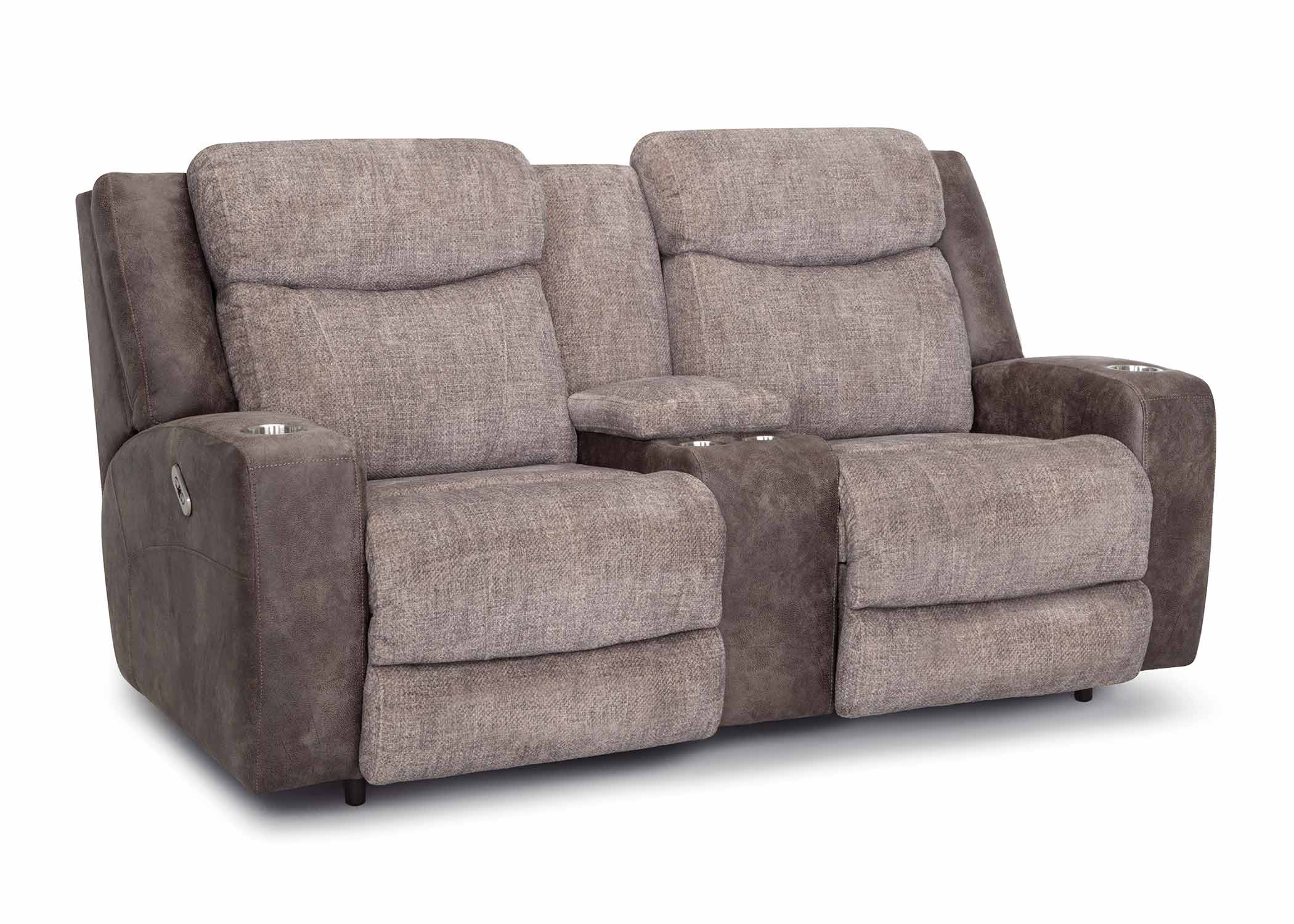 Carver TwoTone Reclining Loveseat Lott Furniture Company